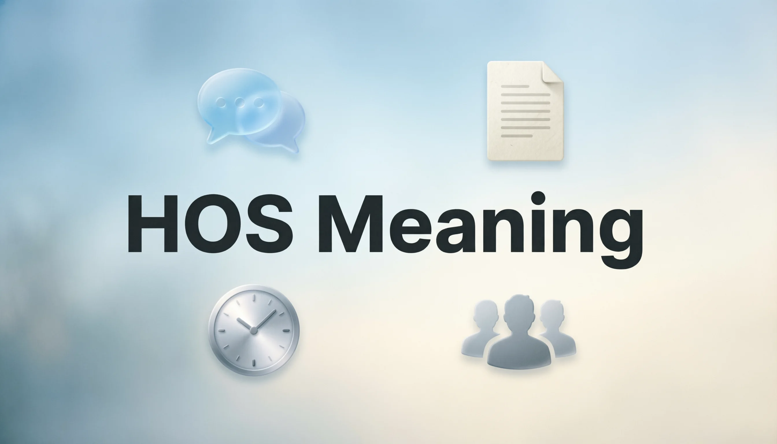 hos meaning explained with multiple context usage and interpretations
