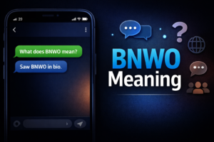 BNWO meaning explained in text messages and online context with example chat screen