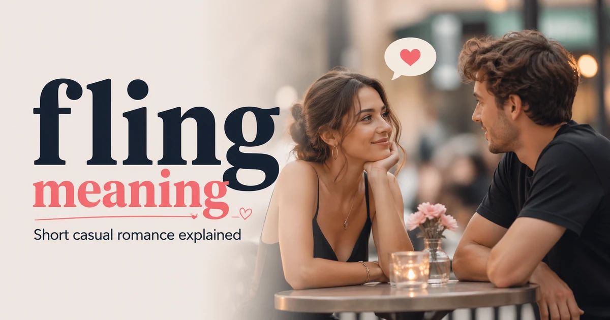 Fling meaning explained with casual dating context, relationship