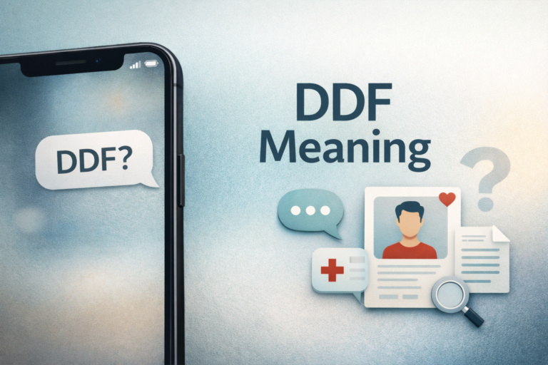 DDF meaning featured image for text and dating context