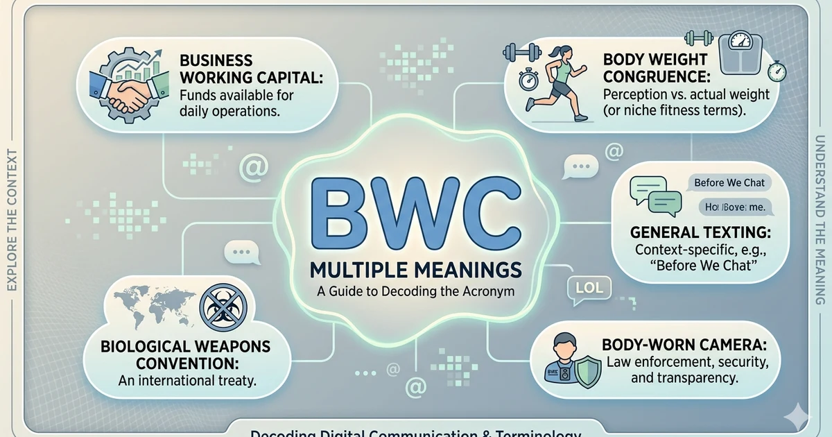 BWC meaning explained online