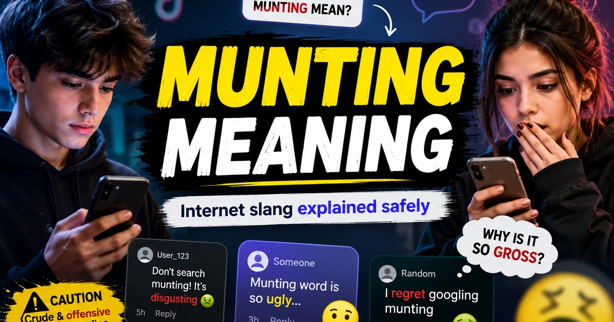 Munting meaning shown with online slang reactions