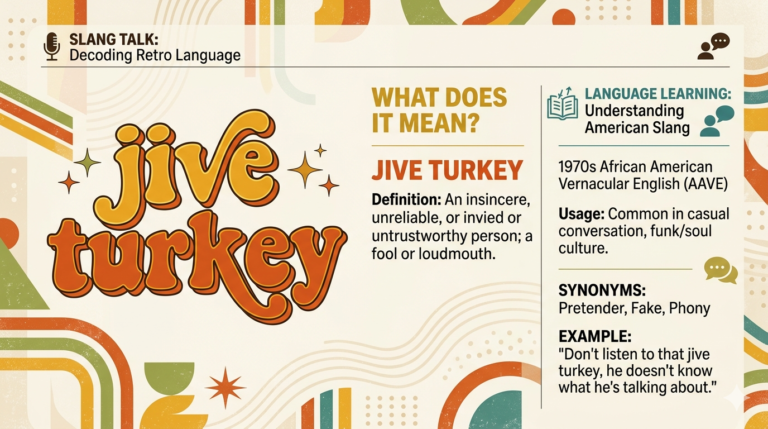 Jive turkey meaning explained with slang examples and usage guide