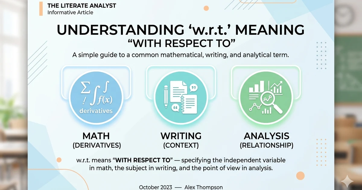 W R T meaning explained with examples in math and writing