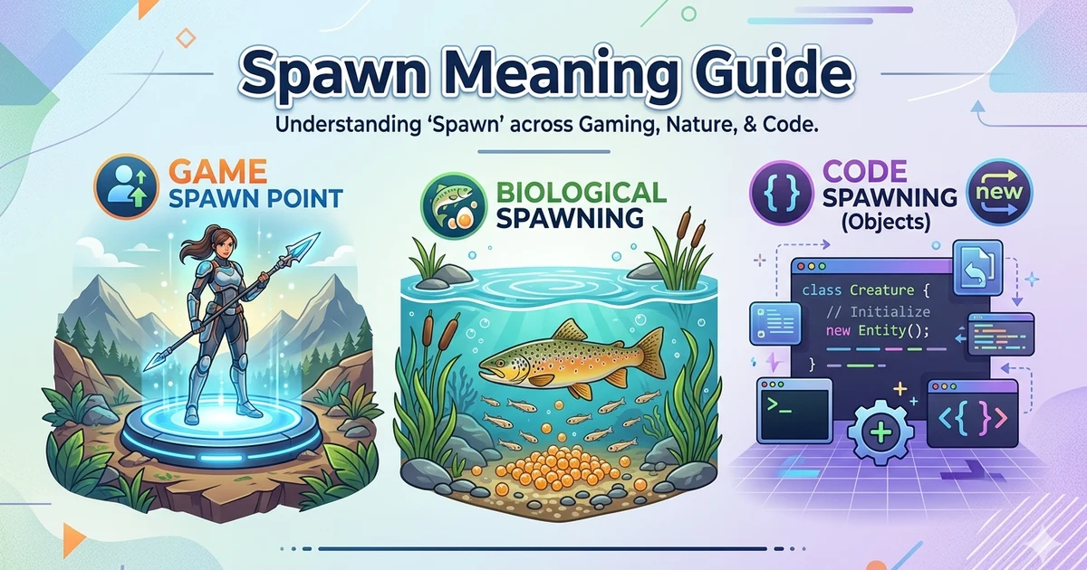 spawn meaning guide explanation with examples in gaming and biology