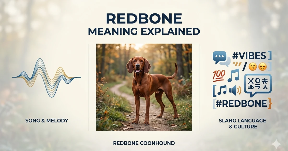Redbone meaning explained with music, dog breed, and slang context