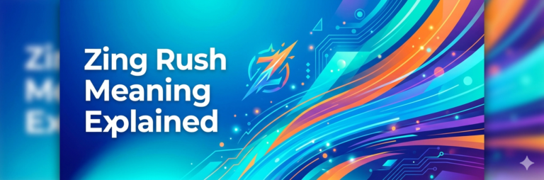 Person reacting with excitement showing zing rush concept illustration
