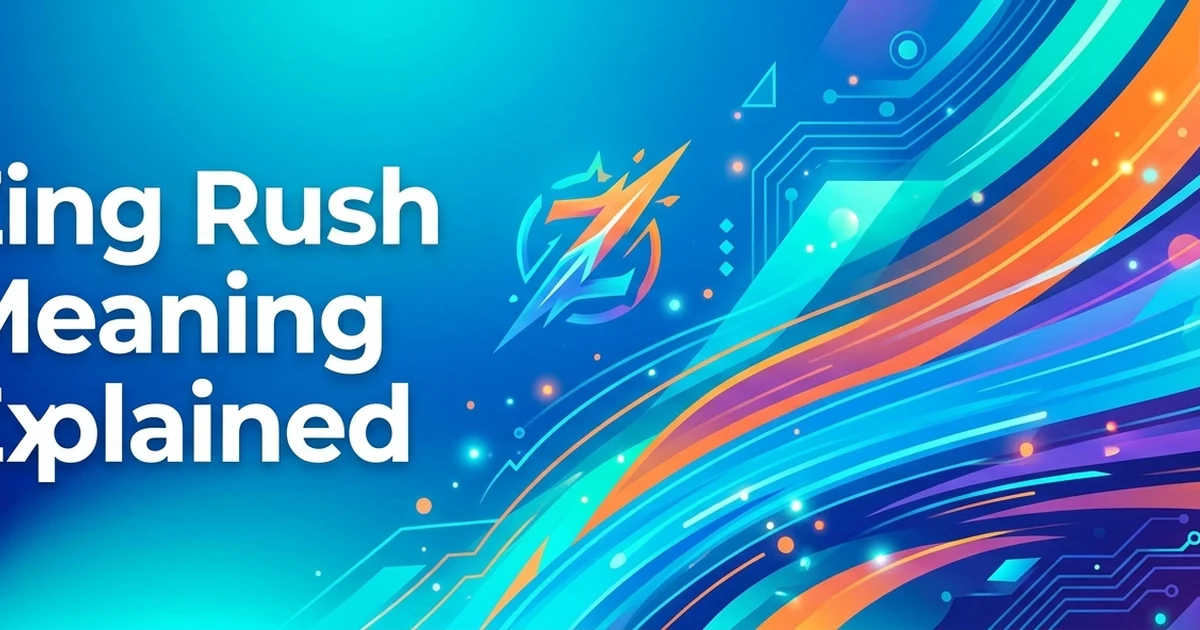 Person reacting with excitement showing zing rush concept illustration