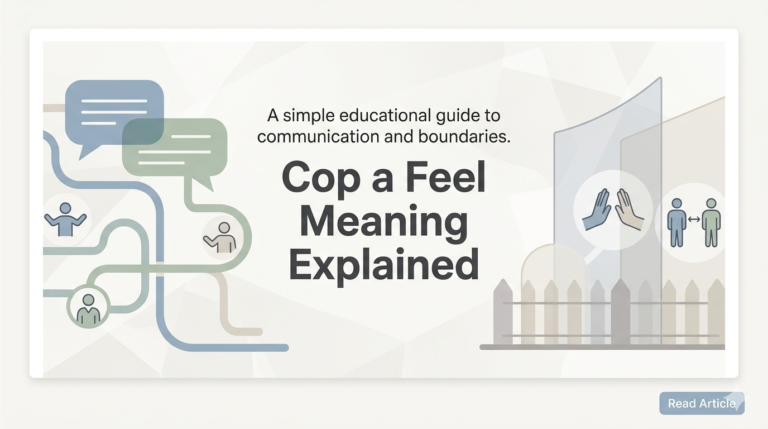 explanation of cop a feel meaning and usage