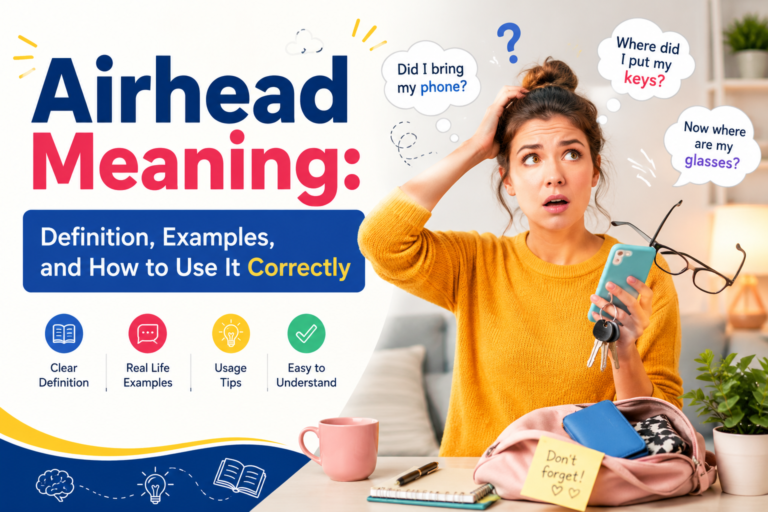 Illustration of a distracted person representing the slang meaning of airhead