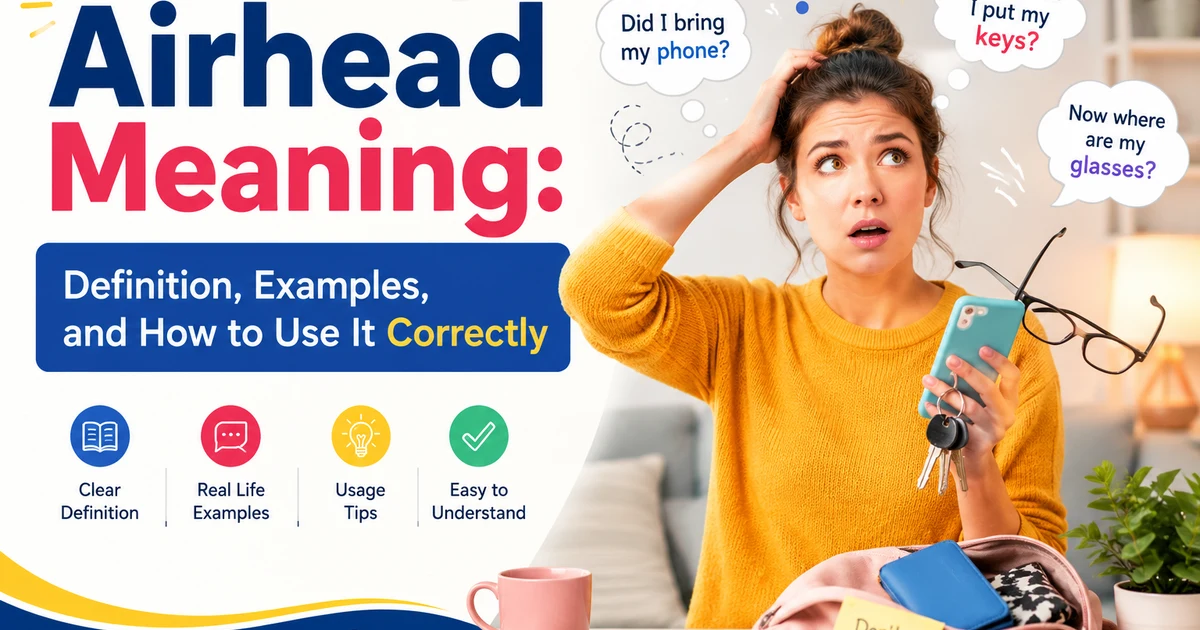 Illustration of a distracted person representing the slang meaning of airhead