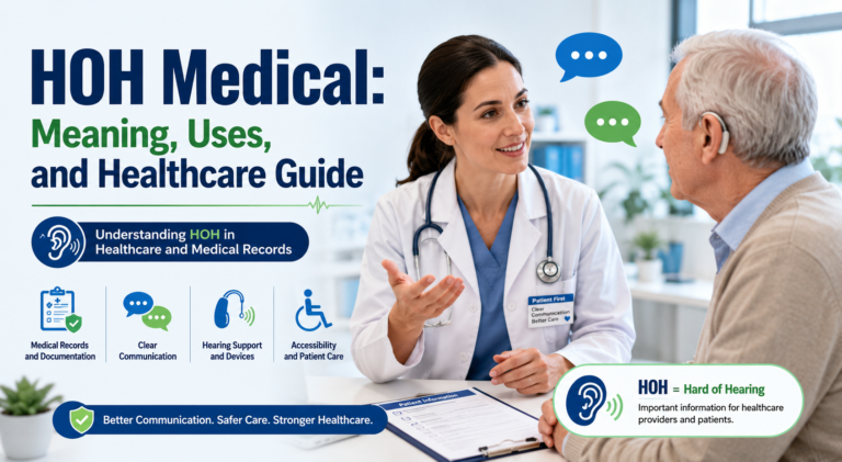 Healthcare professional communicating clearly with a hard of hearing patient during a medical appointment