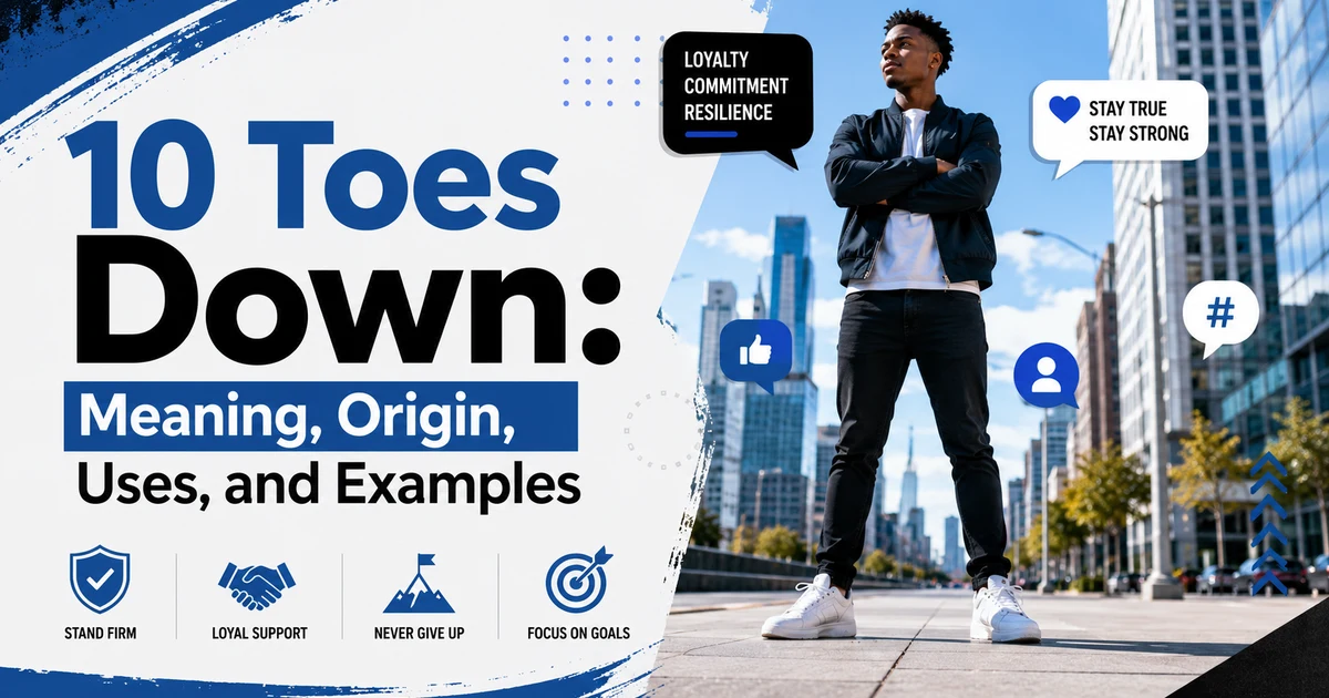 Person standing confidently with both feet planted firmly to represent the meaning of 10 toes down.