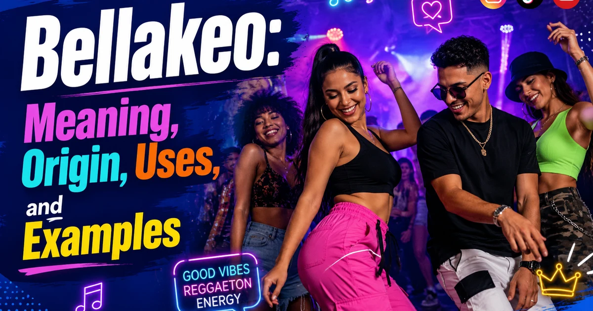 Young adults dancing to reggaeton at a lively party representing the meaning of bellakeo.