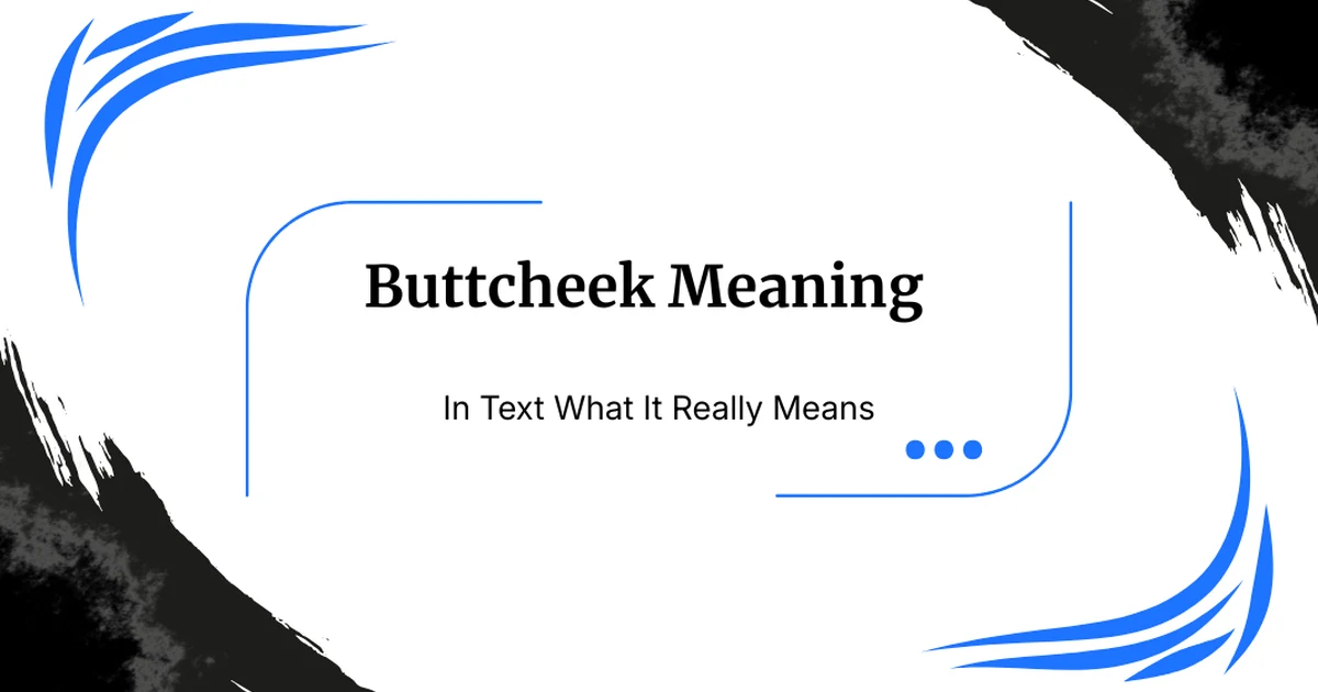 Buttcheek Meaning