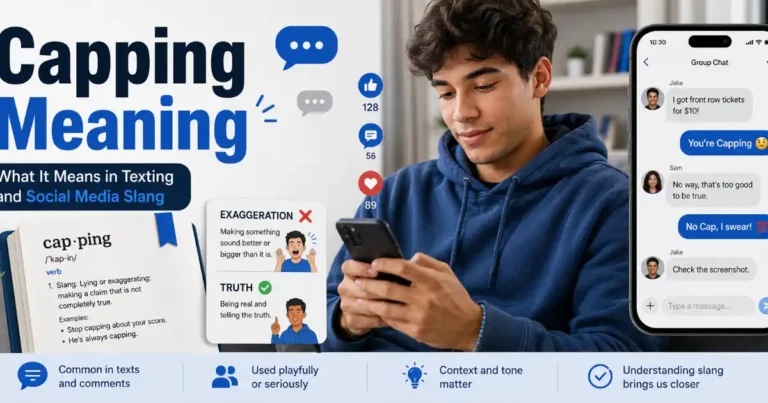 Capping meaning in texting and modern slang explained