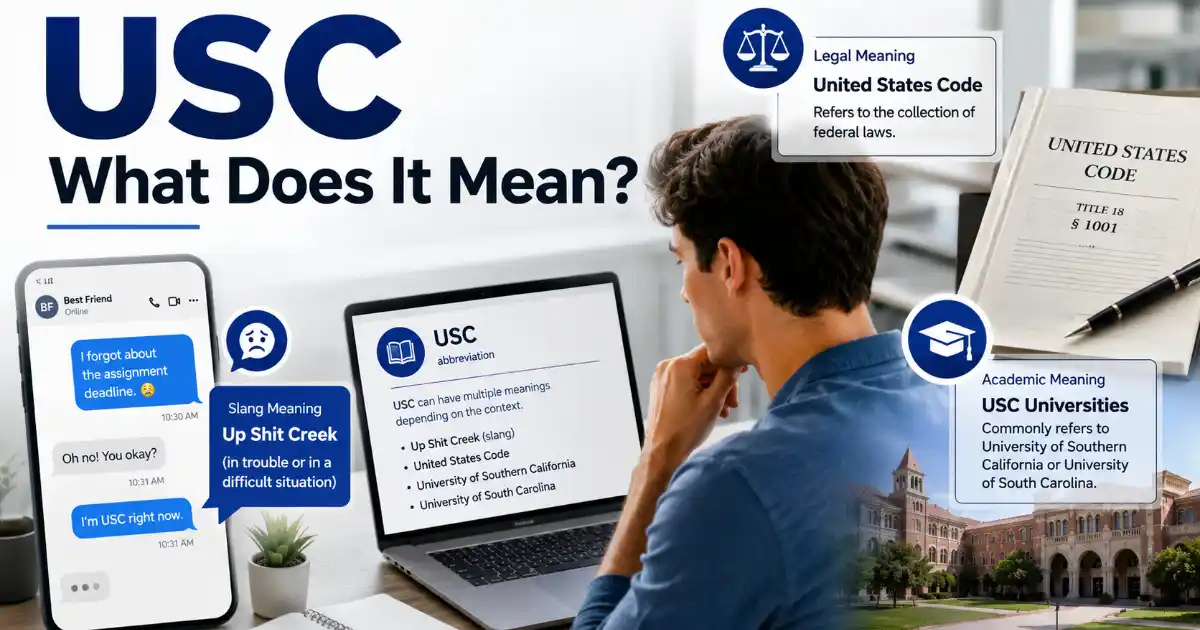 USC what does it mean explained with texting slang and common acronym meanings