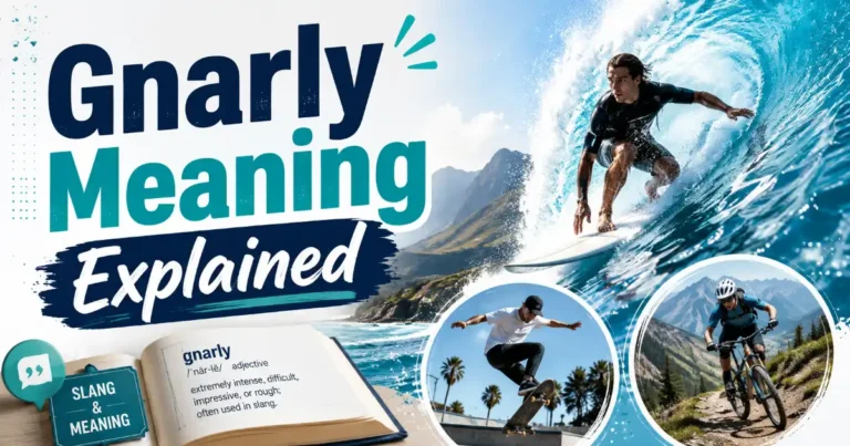 Gnarly meaning explained with examples of extreme sports and casual slang