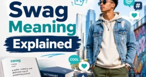Swag meaning explained with a stylish person showing confident personal style