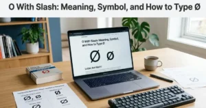 O with slash symbol Ø and ø explained with similar symbols