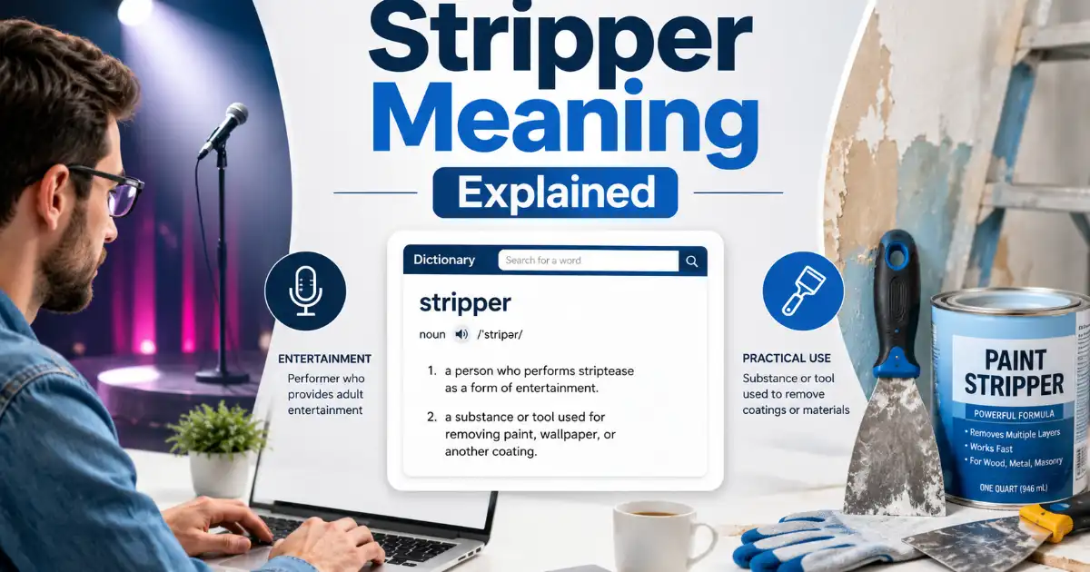 Stripper meaning explained with entertainment and technical context