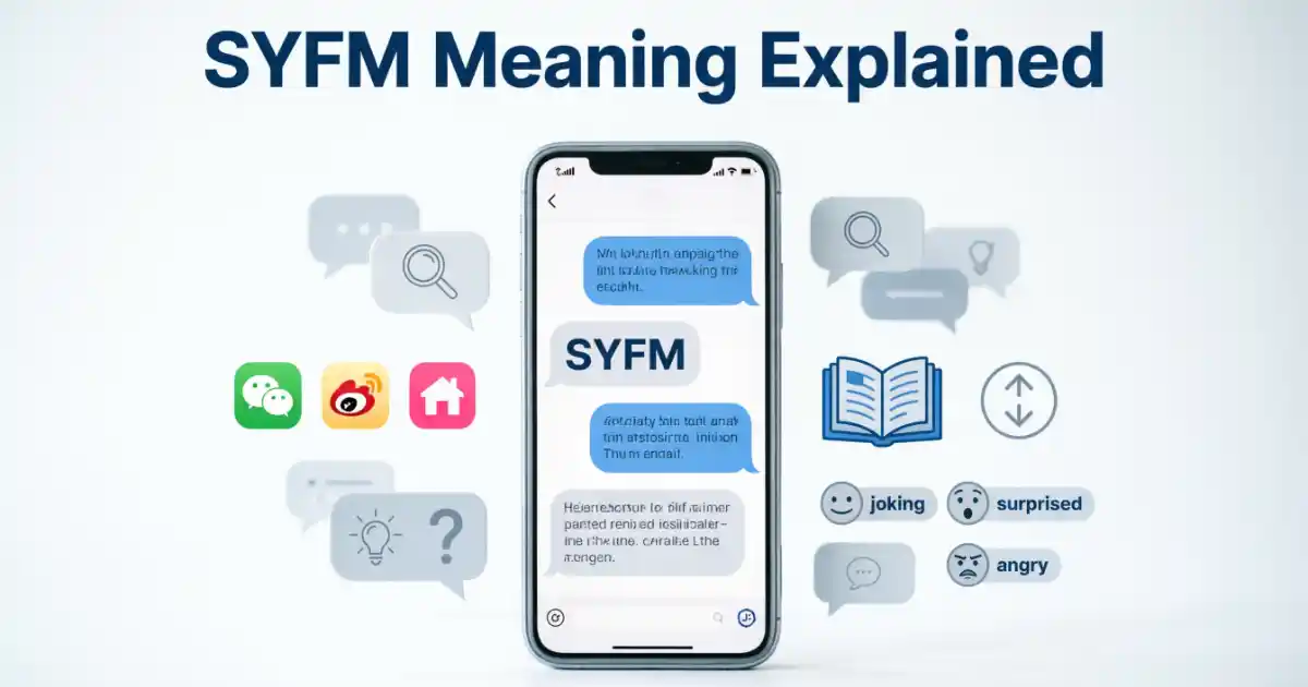SYFM meaning explained in a modern texting and social media conversation