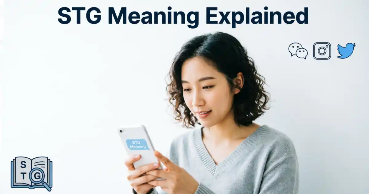 STG meaning in text and social media explained