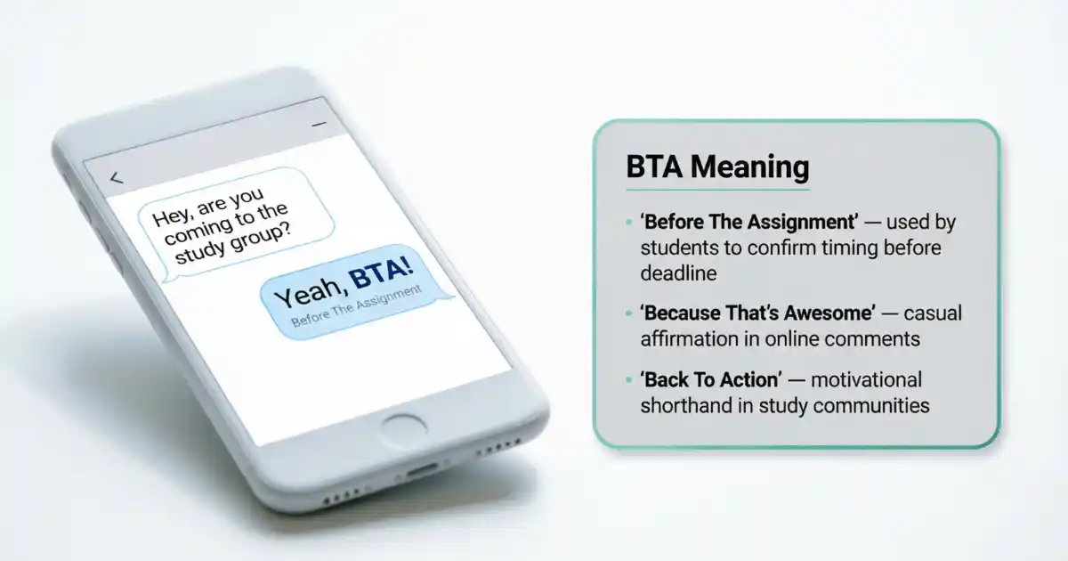 BTA meaning in text and slang