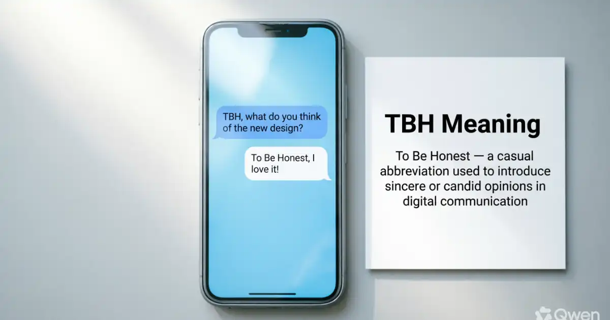 TBH meaning in text and social media