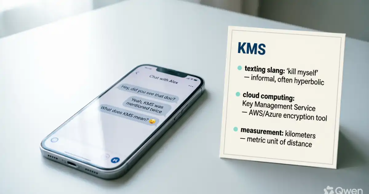 KMS meaning in text and online messaging