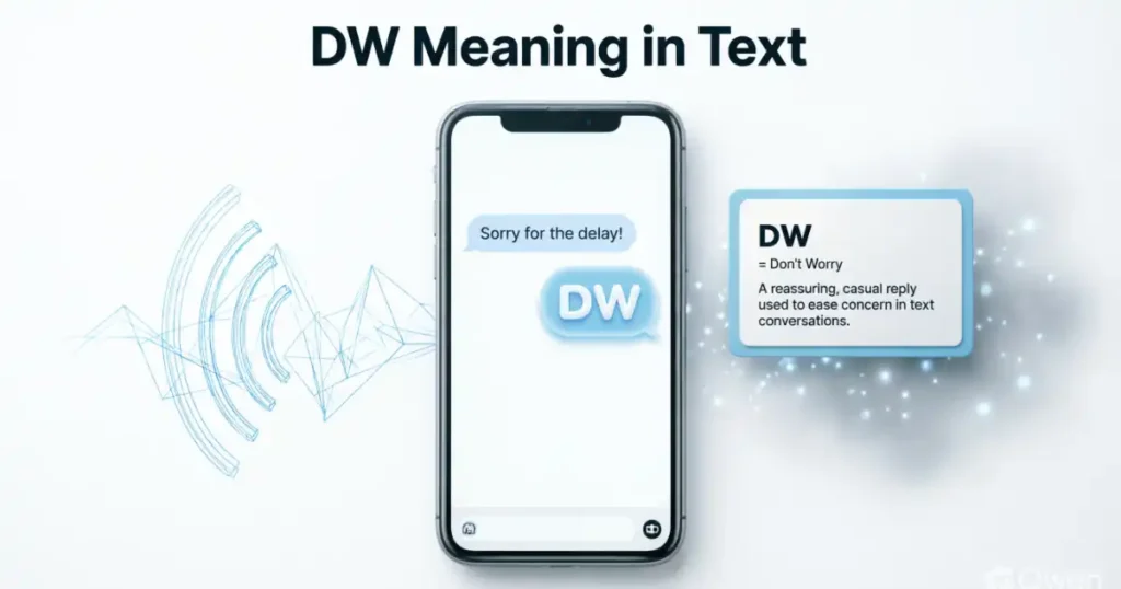 DW meaning in text and online chat