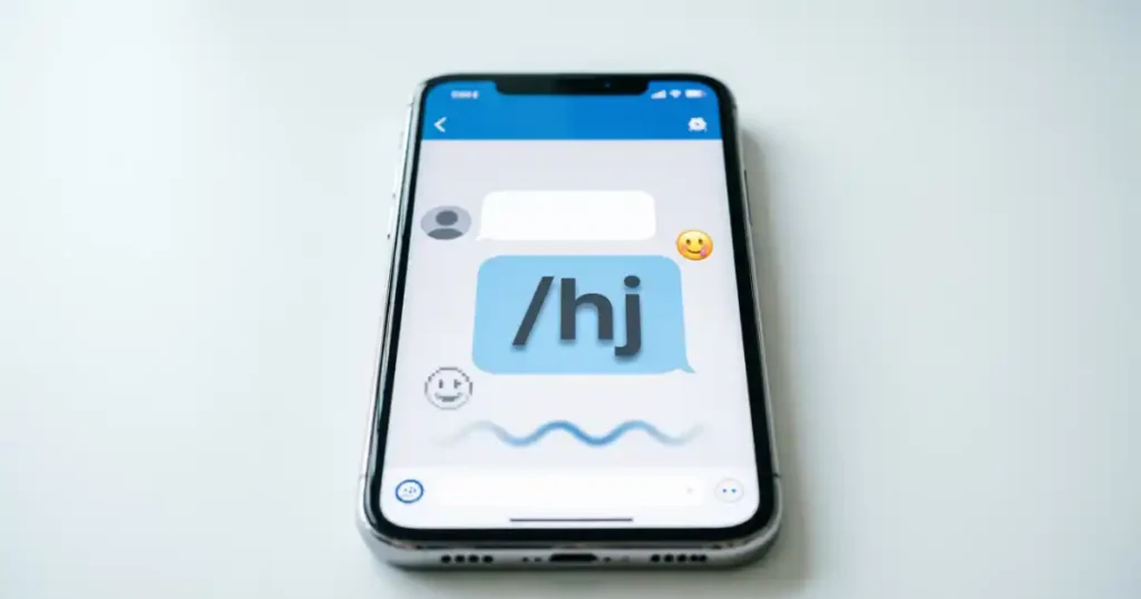HJ meaning in text and online chat