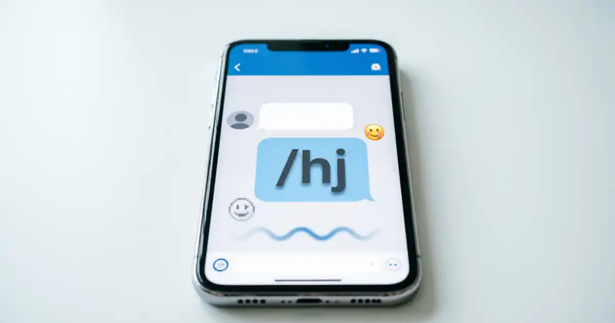 HJ meaning in text and online chat