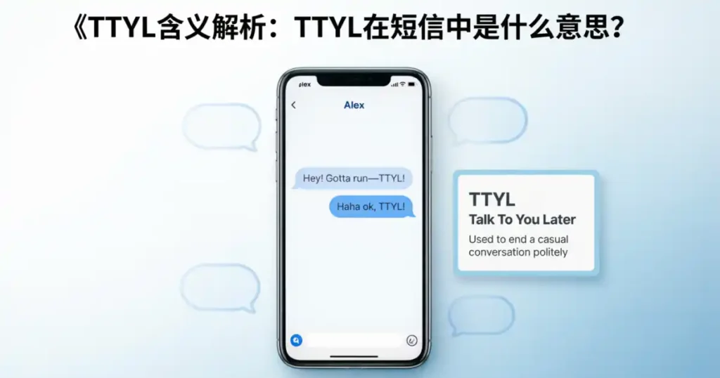 TTYL meaning in text explained