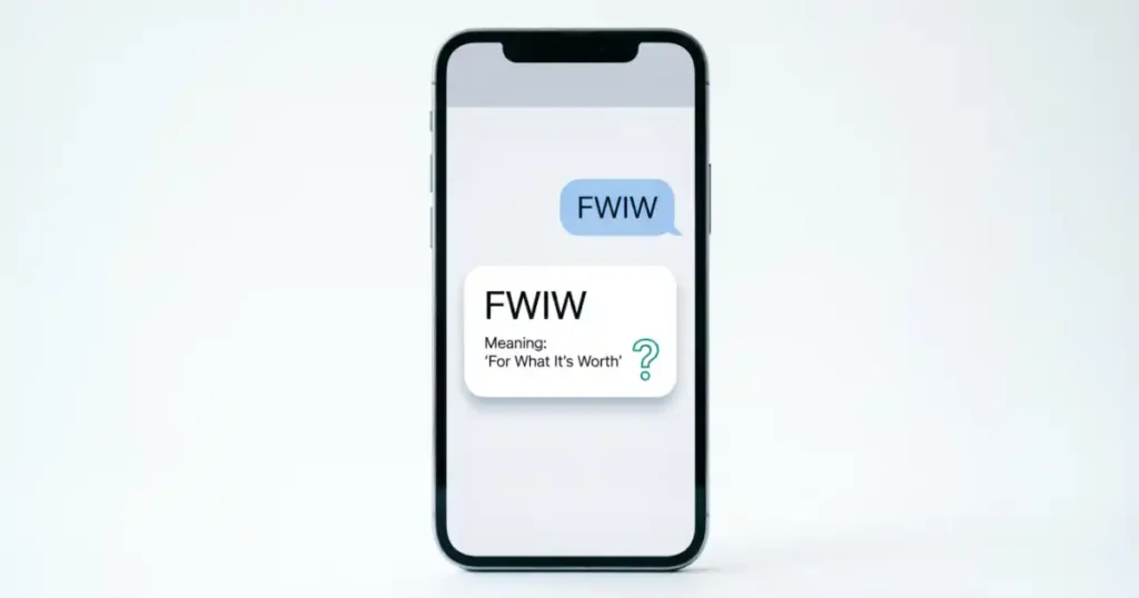 FWIW meaning in text and online