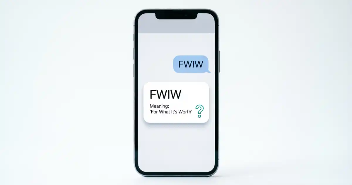 FWIW meaning in text and online