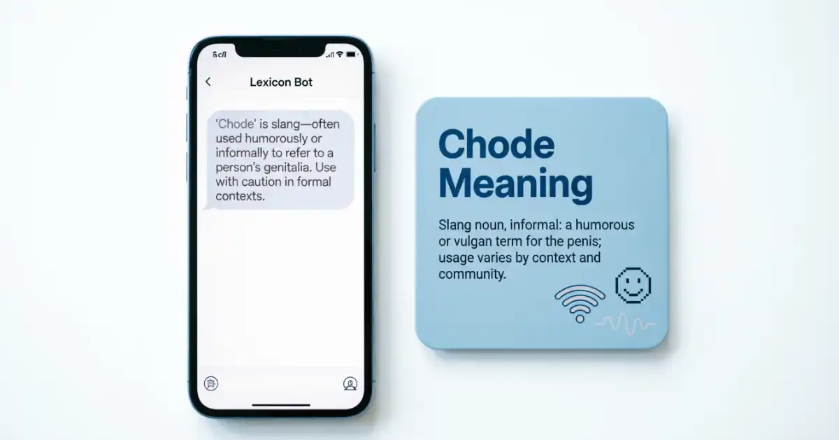 Chode meaning and slang definition