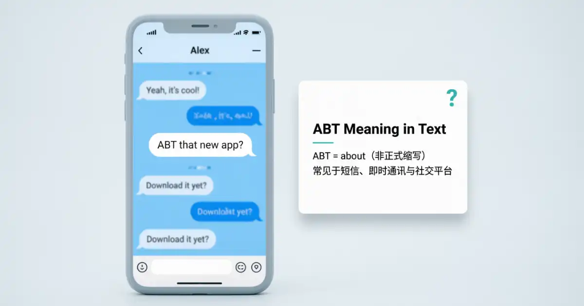 ABT meaning in text and online chat