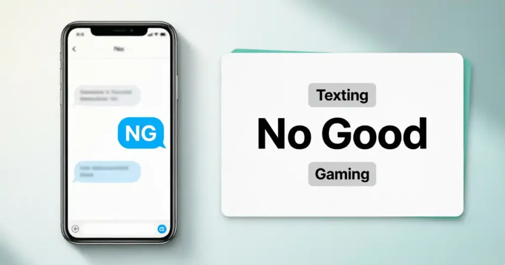 NG meaning in text and online chat