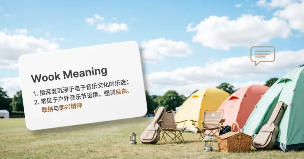 Wook meaning in festival culture and slang