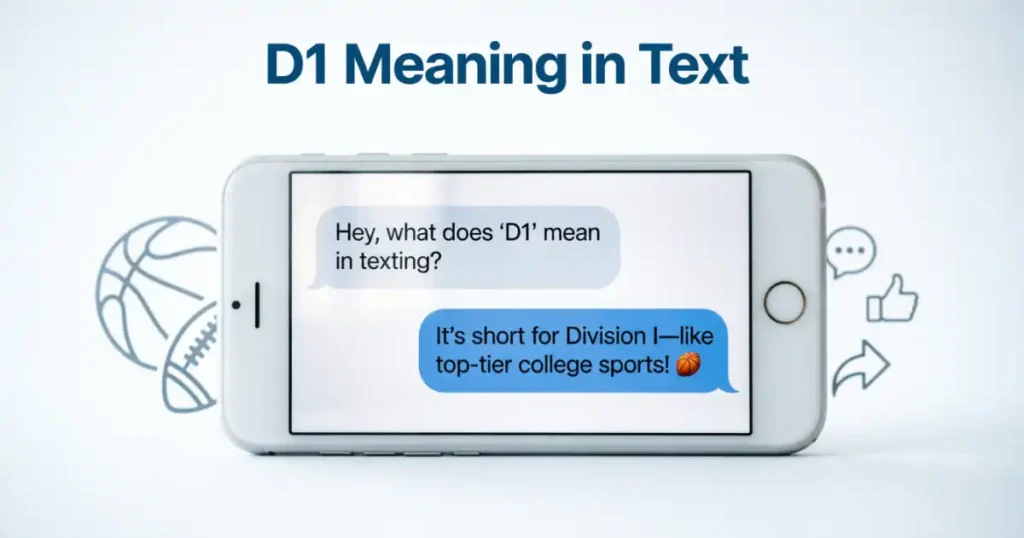 D1 meaning in text and slang explained