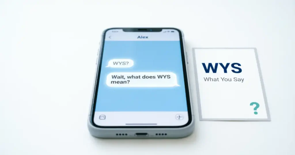 WYS meaning in text and texting slang