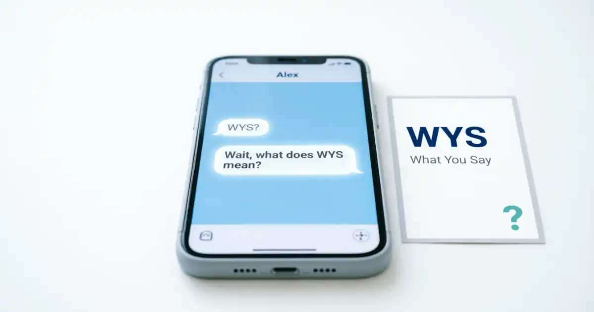 WYS meaning in text and texting slang