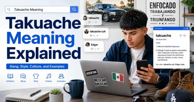 Takuache meaning explained with a person researching slang and social media culture