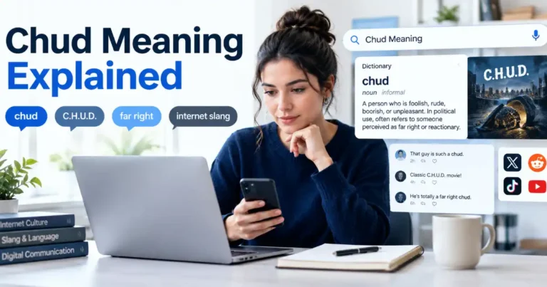 Chud meaning explained with an online slang discussion and dictionary interface