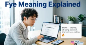 Fye meaning explained in slang and texting
